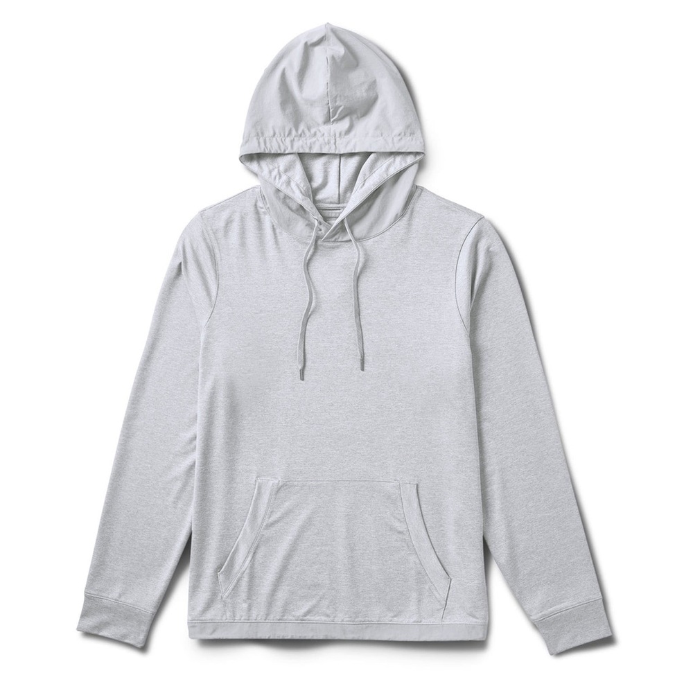 NWT Vuori Sunday Element Hoodie! Platinum heather, men's small.